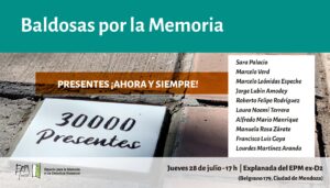 Baldosas por la Memoria julio 2022