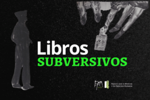 Portada de fondo negro con el título "Libros subversivos"